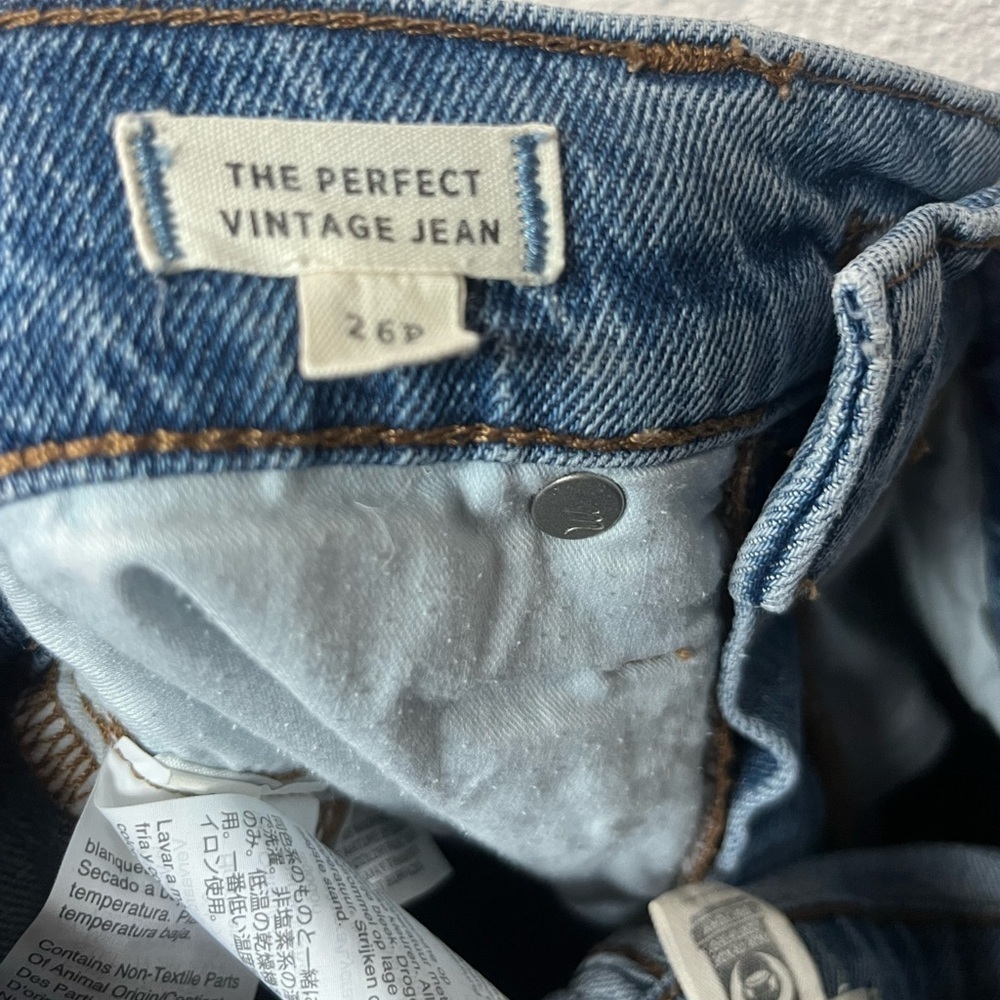 Madewell Blue Denim Jeans Size 26P - Picture 5 of 5